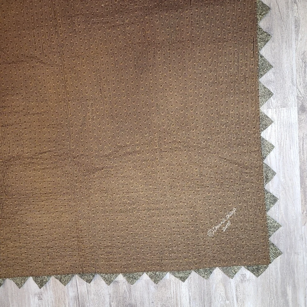 Rustic Cabin Quilt with Forest Design